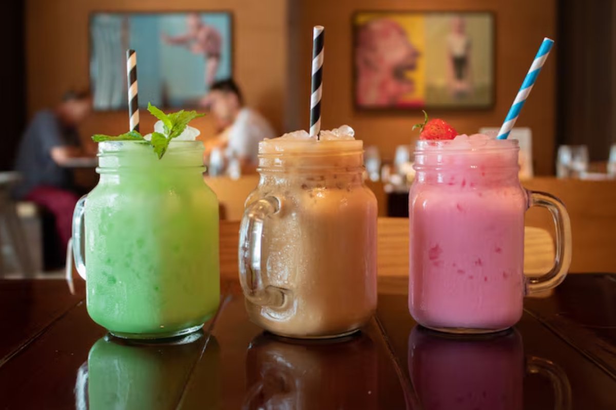 Healthy protein drinks served at OJS Cafe Sharq Kuwait