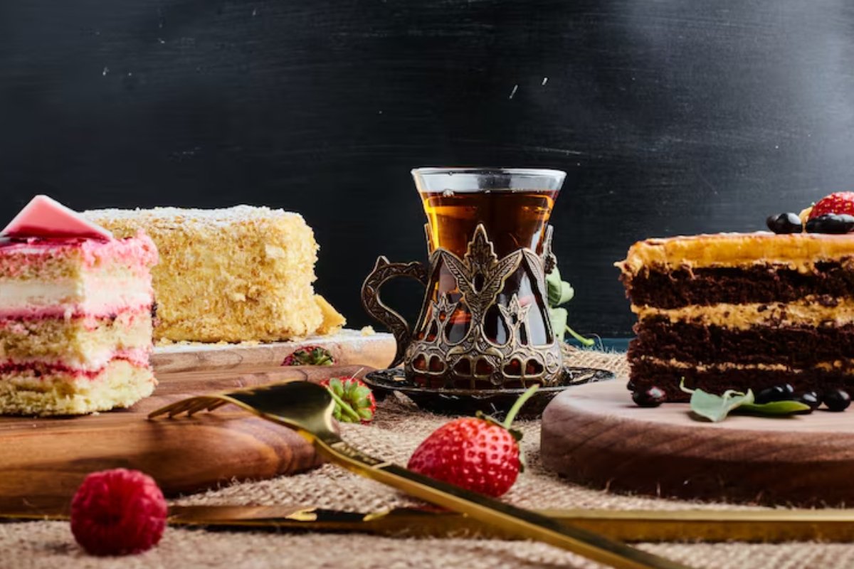 Delicious sweets and desserts at OJS Cafe Kuwait