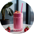 OJS Cafe Strawberry Protein Shake